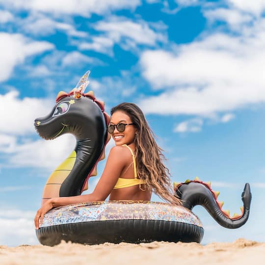 PoolCandy 40" Glitter Sea Dragon Pool Tube
